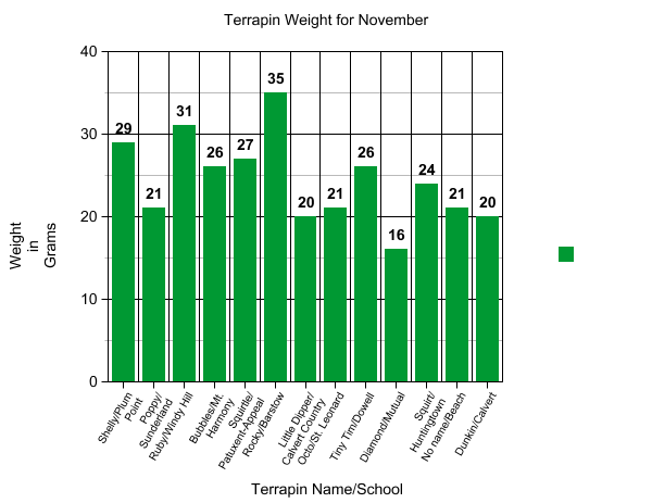 Graph of terrapin data.