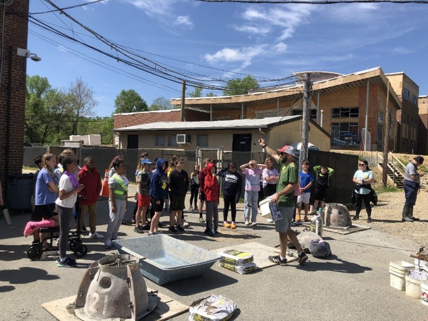Picture of students outside.