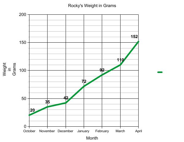 Graph of terrapin weight