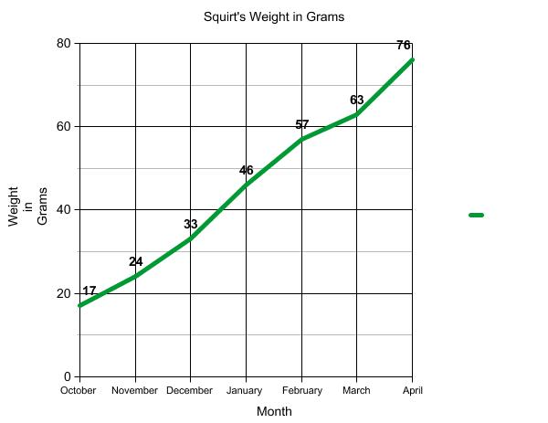 Graph of terrapin weight.
