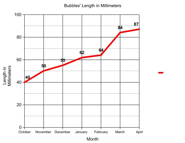Graph of terrapin length,