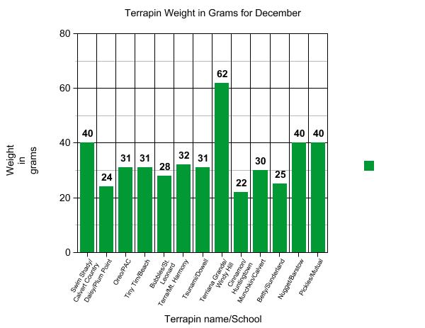 Graph of terrapin weights.