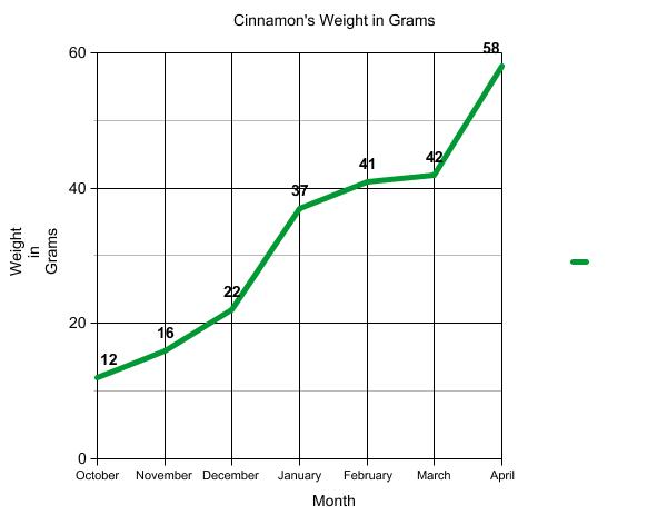 Graph of terrapin weight.