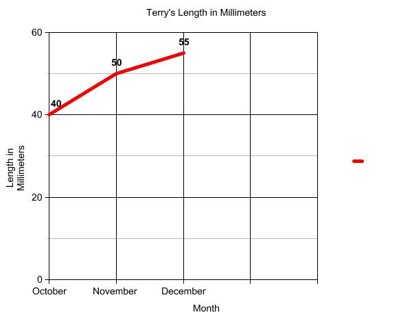Graph of terrapin length.