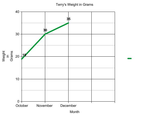 Graph of terrapin weight.