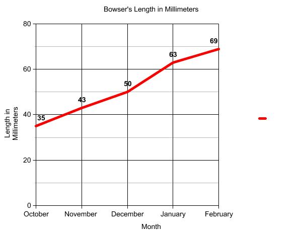 Graph of terrapin length.
