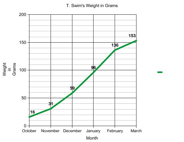 Graph of terrapin weight.