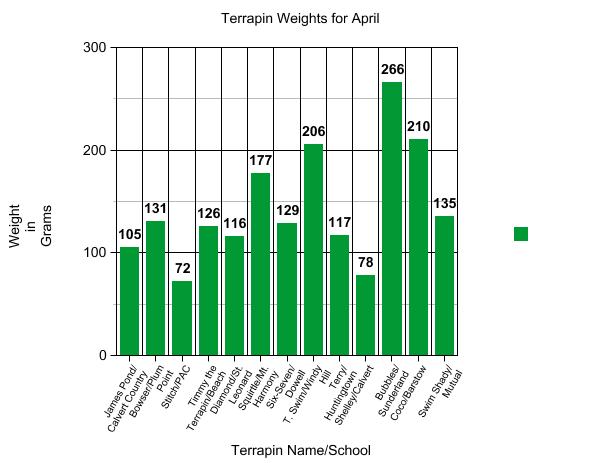 Graph of terrapin weight.