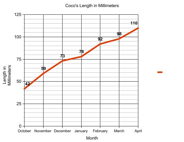 Graph of terrapin length.