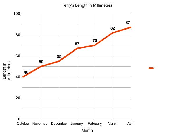 Graph of terrapin length.